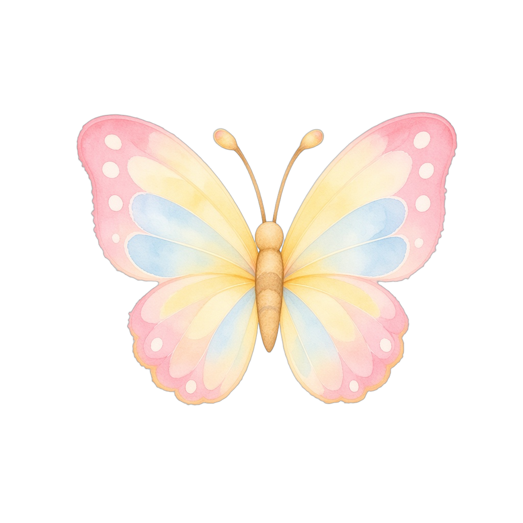 水彩のちょうちょ
